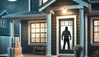 a portrait showing 5 dangerous mistakes that attract thieves to your home